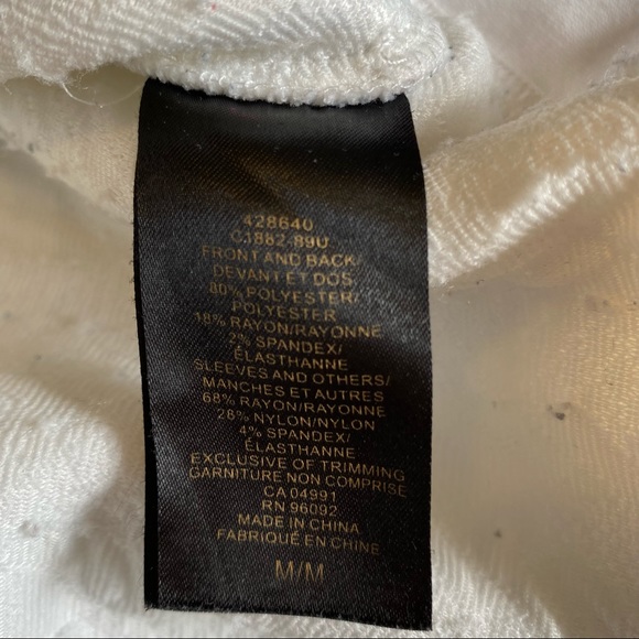 Women’s Cream/ white Crewneck textured sweatshirt with faux cable knit detail- M - Picture 14 of 14